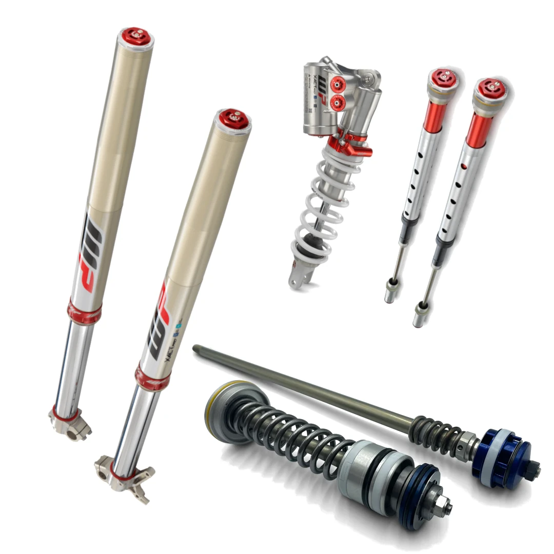 Image showing different types of suspension (re-valve, cartridge kit, and a-kit)